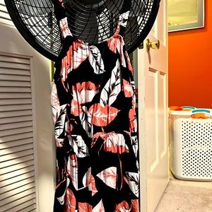 Womens pink white and black romper